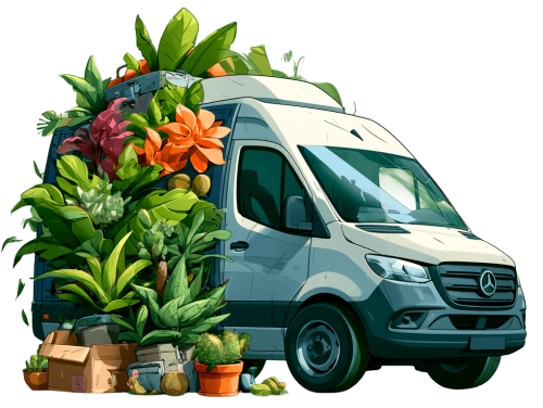 Dessin d'un camion de livraison
